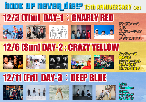 HOOKUPNEVERDIE!?15thANNIVERSARY(序)